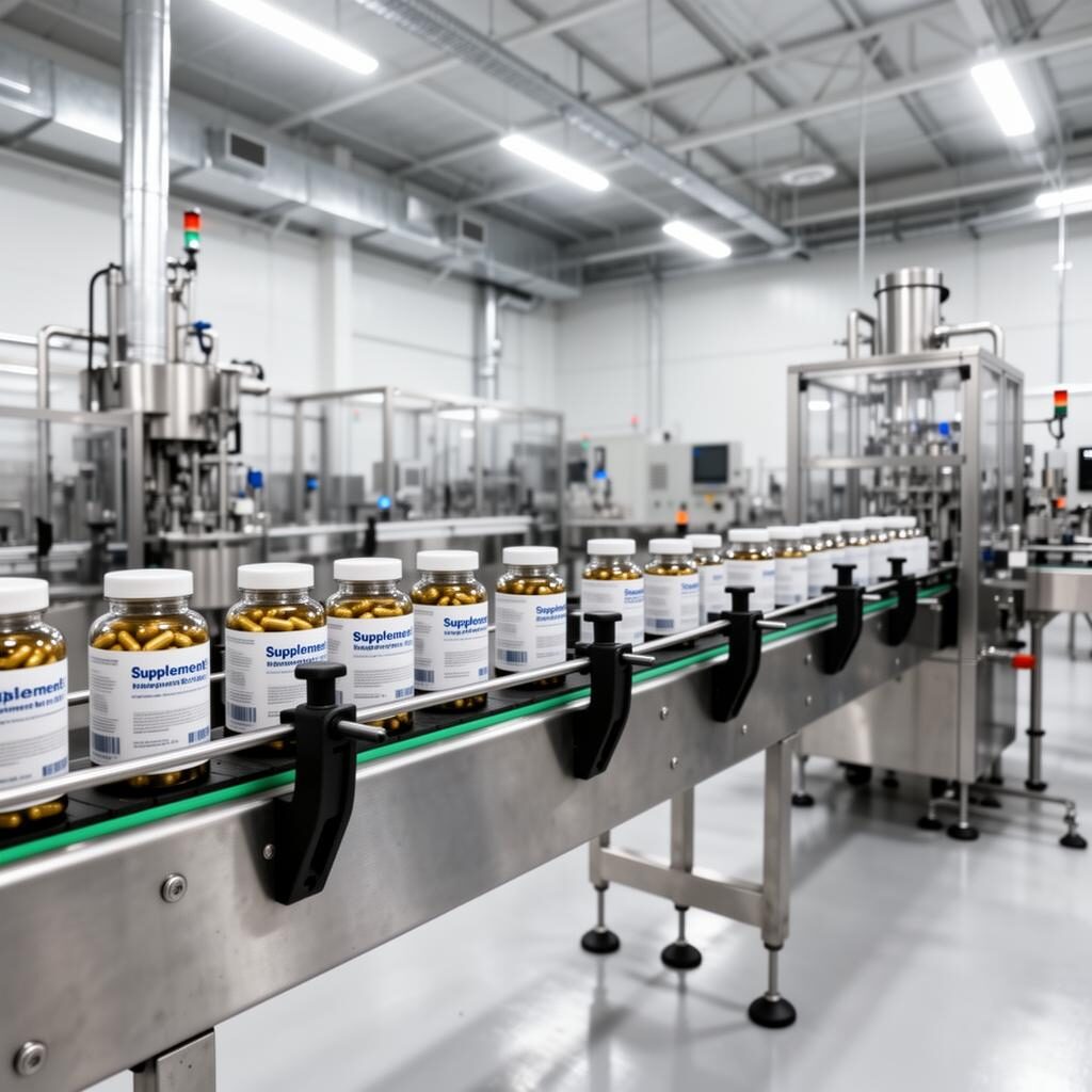Modern supplement manufacturing facility
