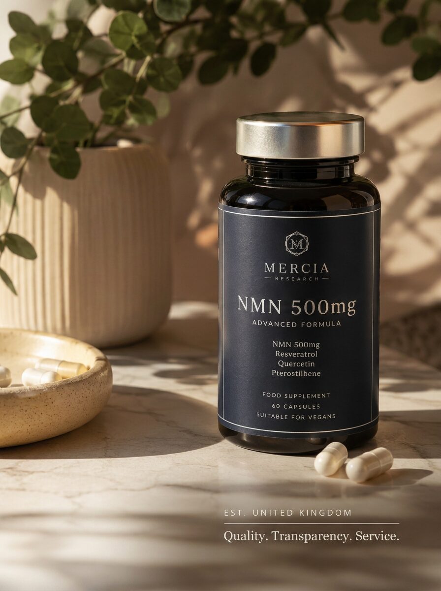 NMN 500mg capsules — Mercia Research